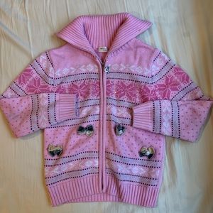 Girl’s zip up sweater